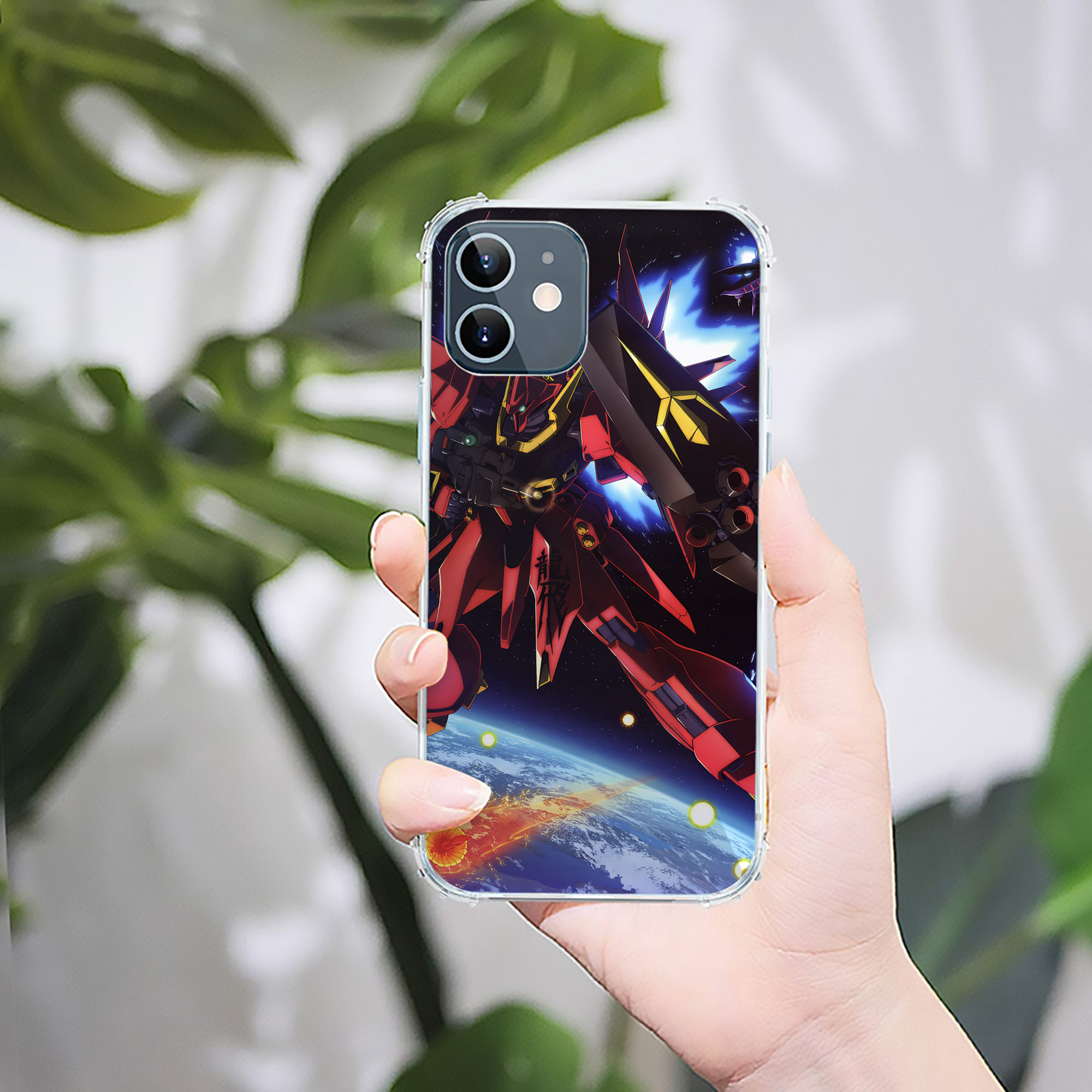 （画像用） 機動戦士ガンダム Mobile Suit Gundam 【iPhone 12シリーズ対応】透明スマホケース（クリアソフトケース）